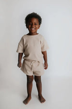 Three Little Tots Tan Waffle Set - 
