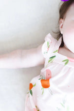 Mila & Rose ® Tangerine Ruffle Cross Back Romper - 