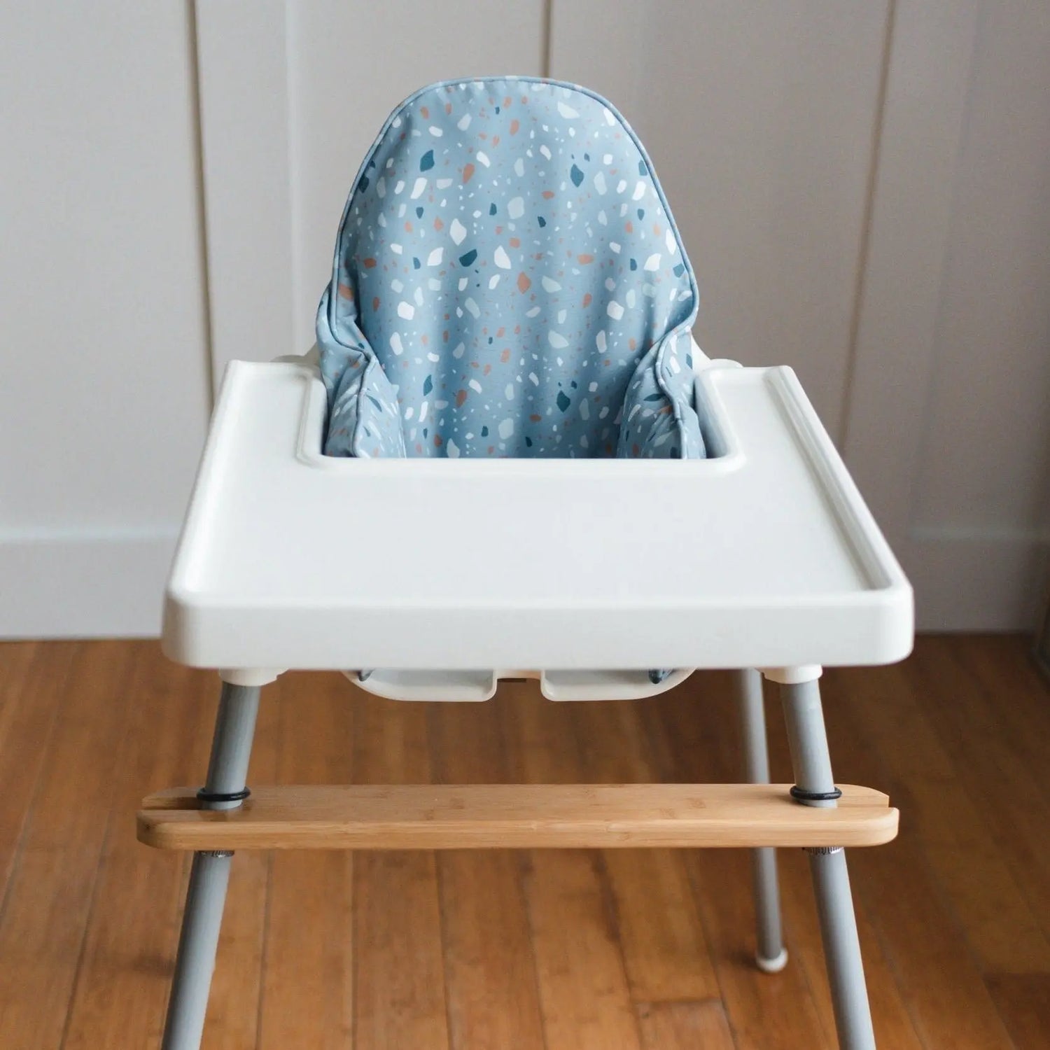 Little Joy Co. Teal Terrazzo Cushion Cover for IKEA Antilop Highchair - Furniture > Baby & Toddler Furniture > High Chair & Booster Seat Accessories