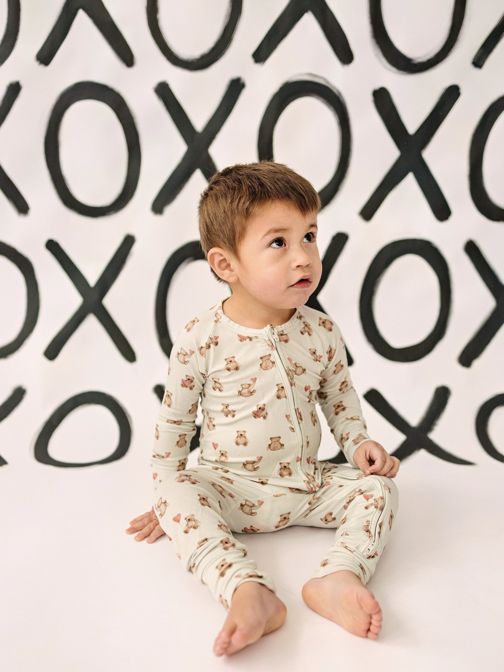 Teddy Gram Bamboo Zippy Pajamas Baby Sleepwear For Newborns Little Joy Co. Everetts Place: Online Boutique