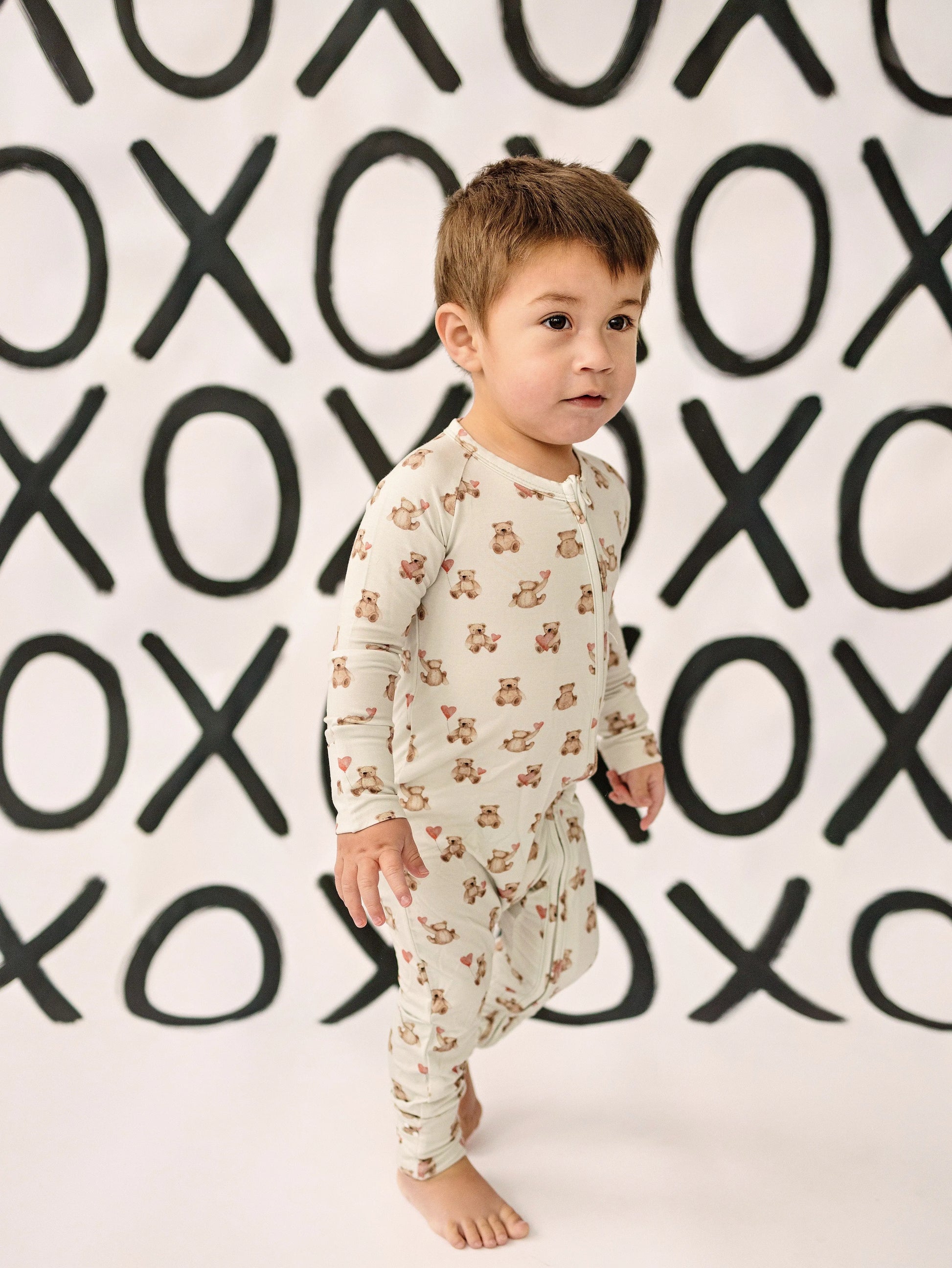 Teddy Gram Bamboo Zippy Pajamas Baby Sleepwear For Newborns Little Joy Co. Everetts Place: Online Boutique