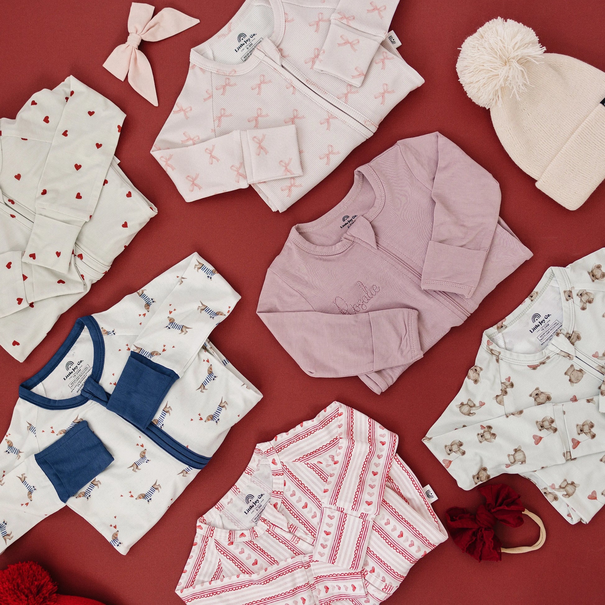 Teddy Gram Bamboo Zippy Pajamas Baby Sleepwear For Newborns Little Joy Co. Everetts Place: Online Boutique