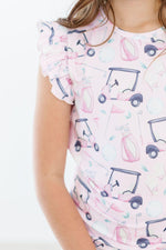 Tee Time Short Sleeve Ruffle Tee For Girls Mila Rose Mila & Rose ® Everetts Place: Online Boutique