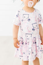 Tee Time Short Sleeve Twirl Baby Bodysuit Mila Rose - Everetts Place Boutique - 