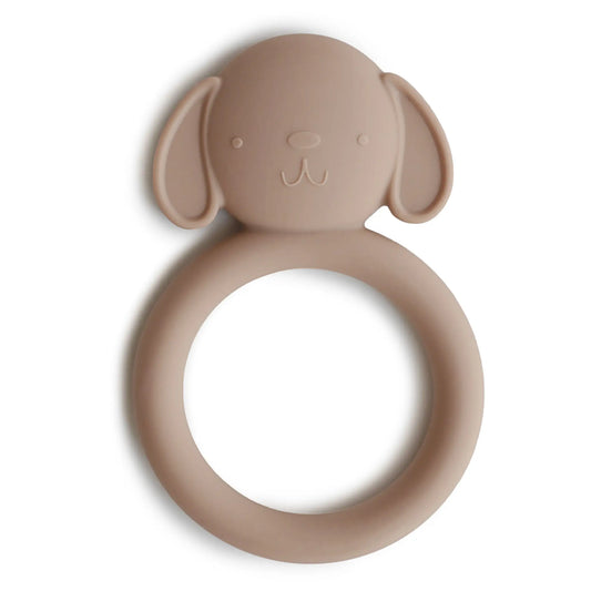 Dog Teether Made From Non Toxic Food Grade Silicone Soft And Safe For Babies Mushie