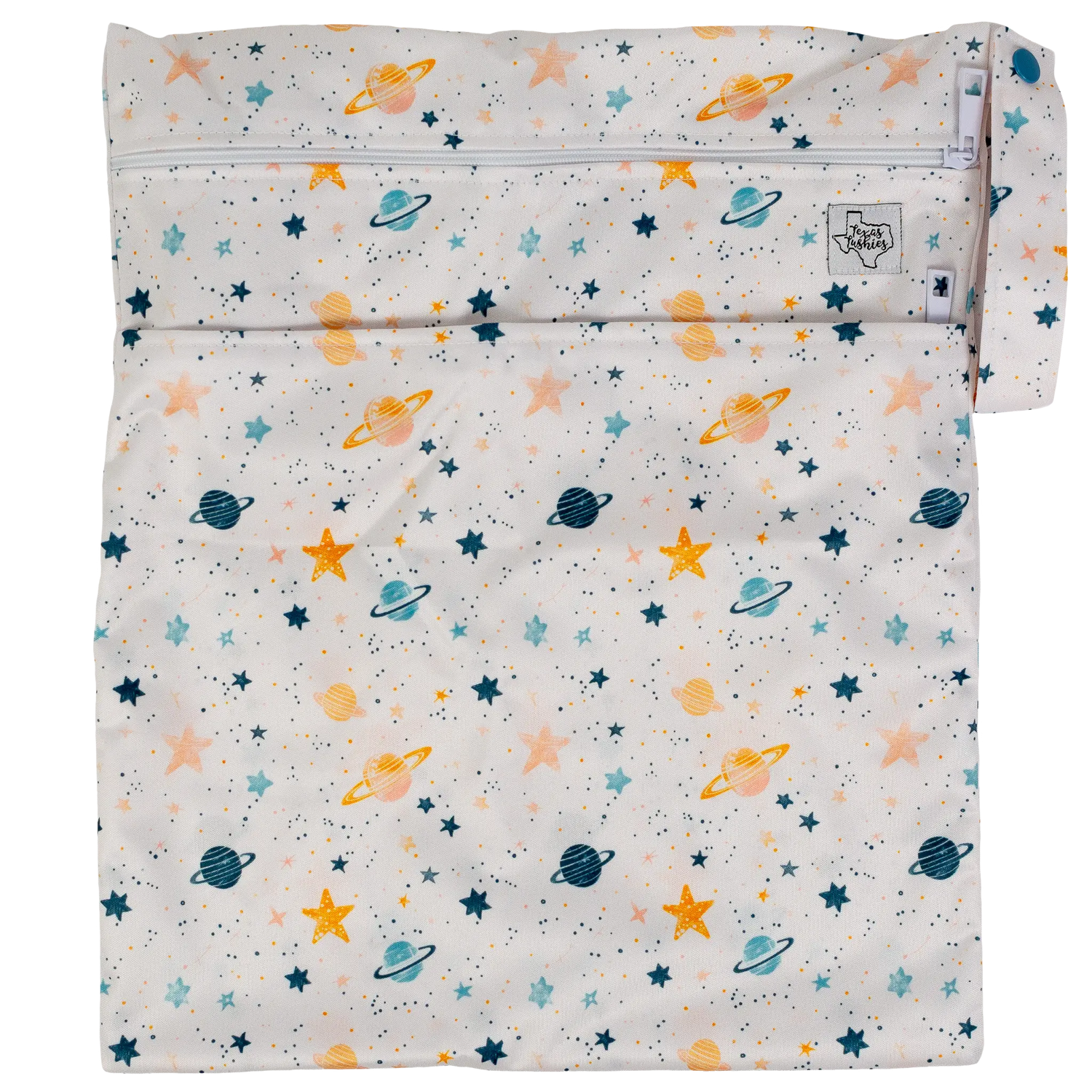 Texas Tushies Texas Tushies Wet Dry Bag with Two Compartments for Cloth Diapering - Baby & Toddler > Diapering > Diaper Wet Bags Wet Bag