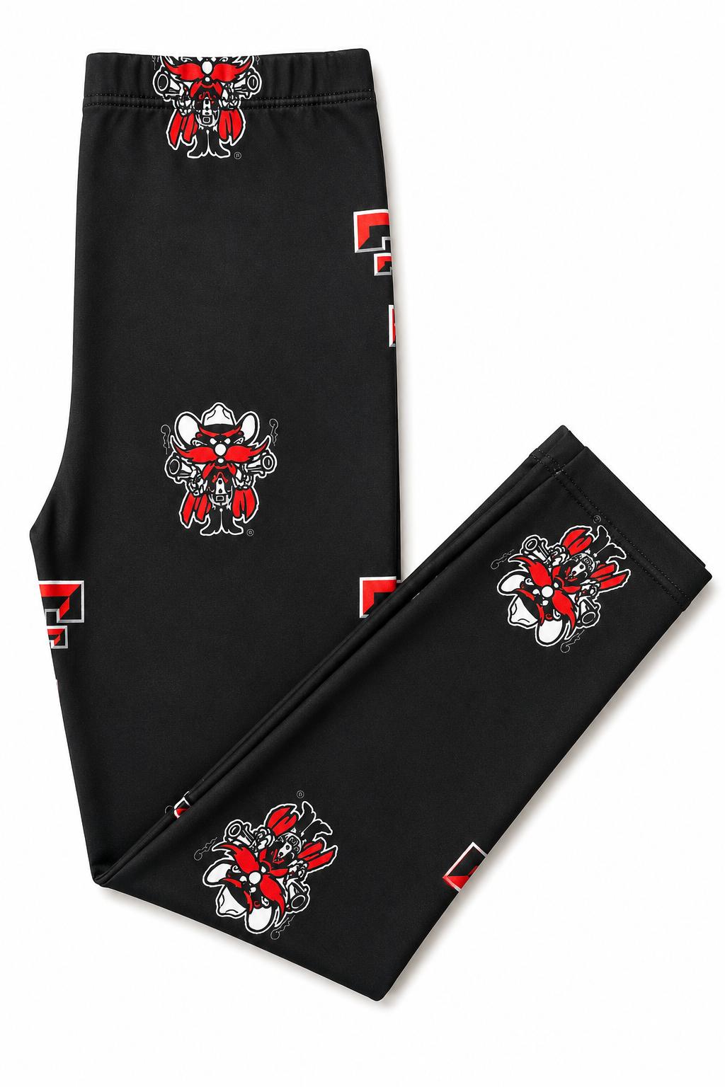 Texas Tech Black Raider Red Leggings by Mila & Rose ® at Everetts Place