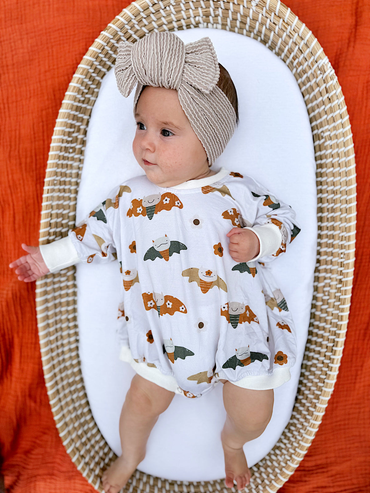 Bamboo Bubble Romper - Boho Bats by Little Joy Co. (view 4 of 7)
