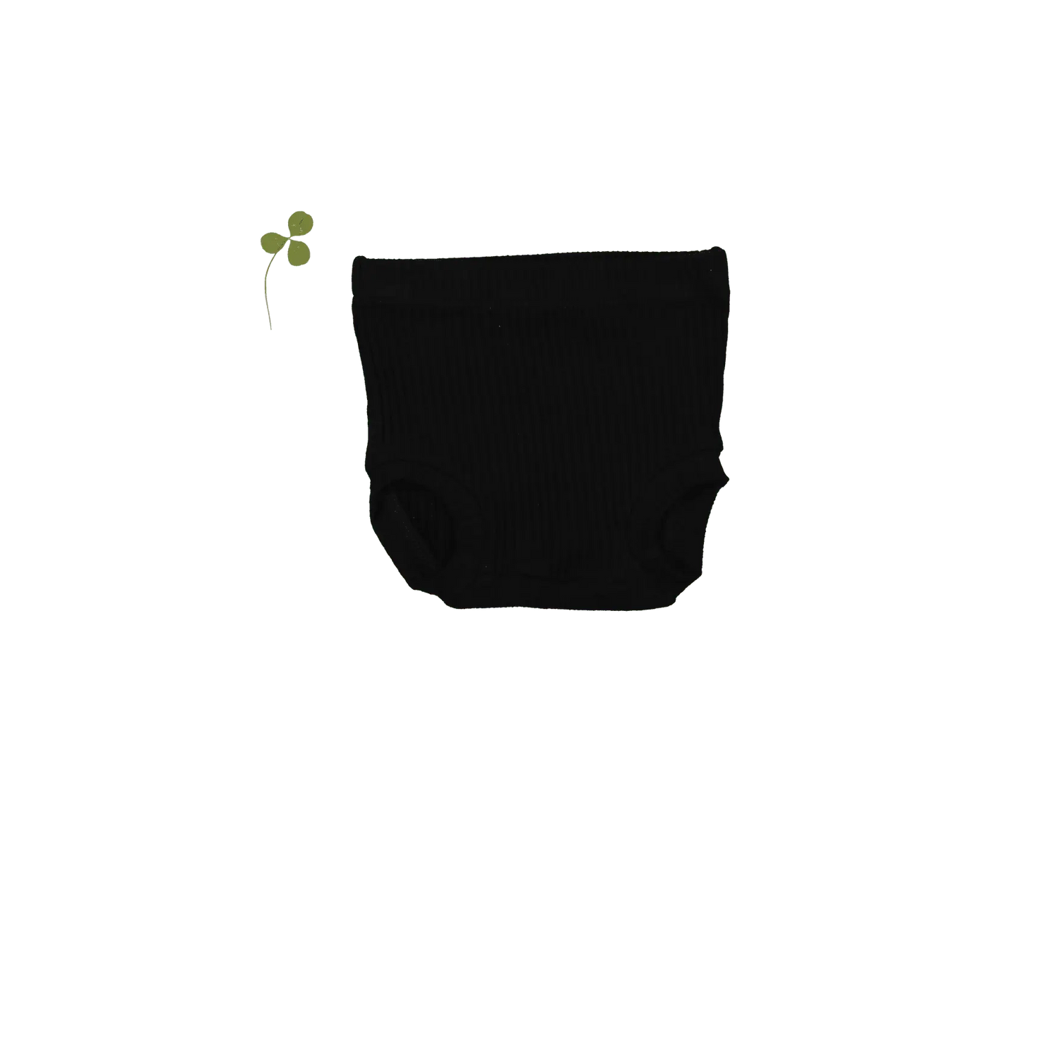 The Bloomer - Black Ribbed - White, Night, Darkness, Underpants, Bag | Everetts Place