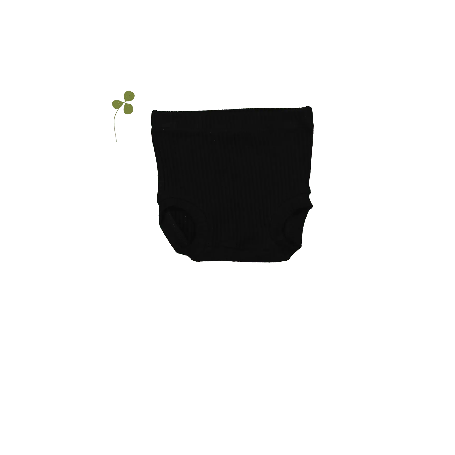 The Bloomer - Black Ribbed - White, Night, Darkness, Underpants, Bag | Everetts Place