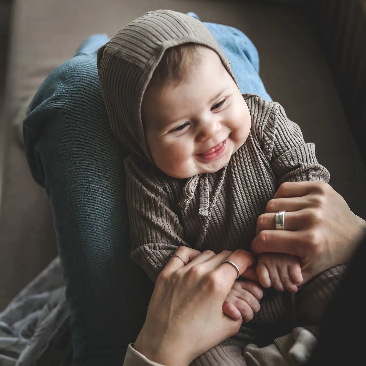 Lovely Littles The Bonnet - Taupe - 
