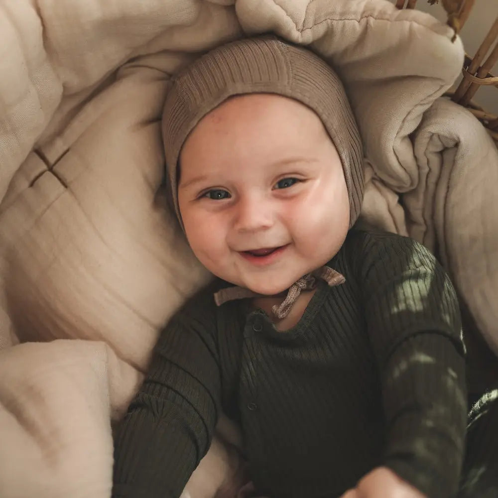 Lovely Littles The Bonnet - Taupe - 