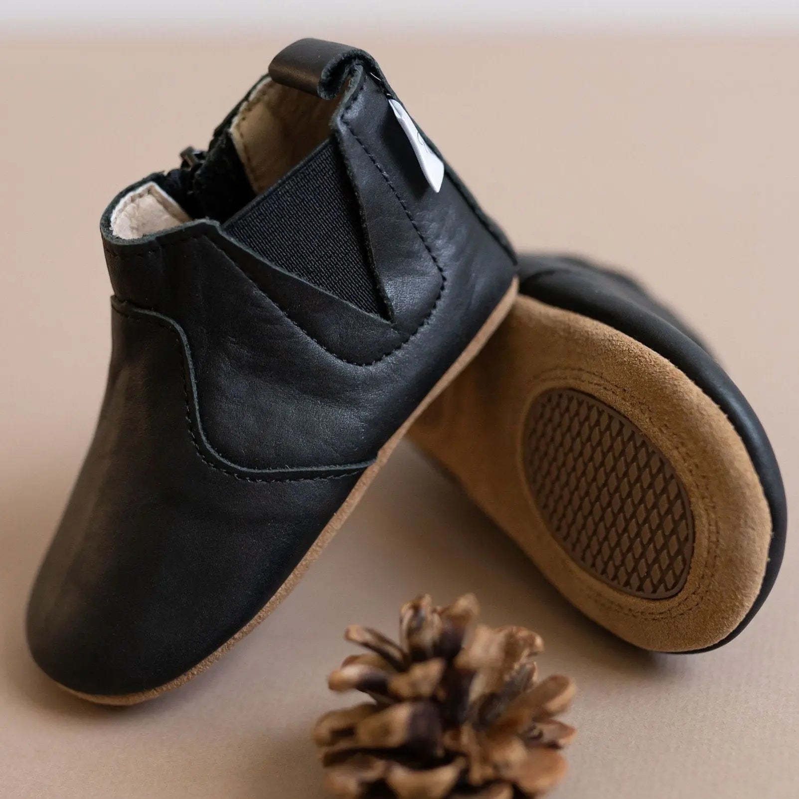 Little Love Bug Co. Comfortable The Chelsea Boots with Inner Zipper for Active Kids - Apparel & Accessories > Shoes > Baby & Toddler Shoes > Baby & Toddler Boots Boot