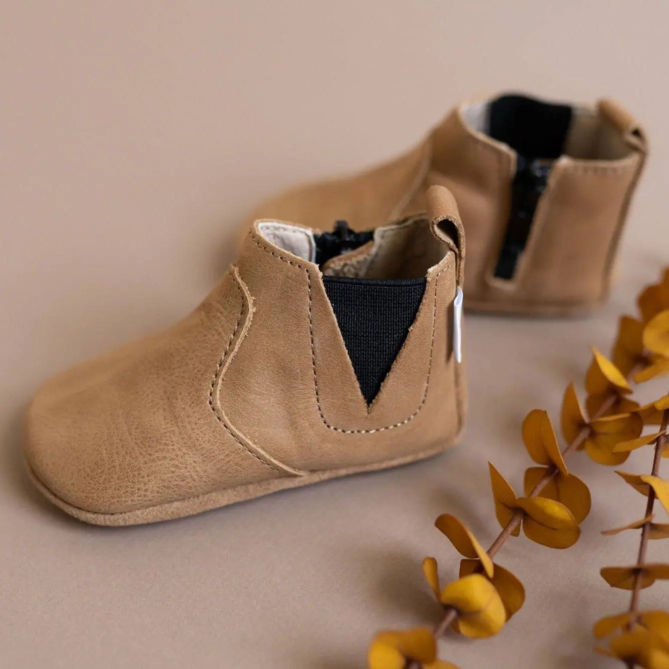 Little Love Bug Co. Comfortable The Chelsea Boots with Inner Zipper for Active Kids - Apparel & Accessories > Shoes > Baby & Toddler Shoes > Baby & Toddler Boots Boot