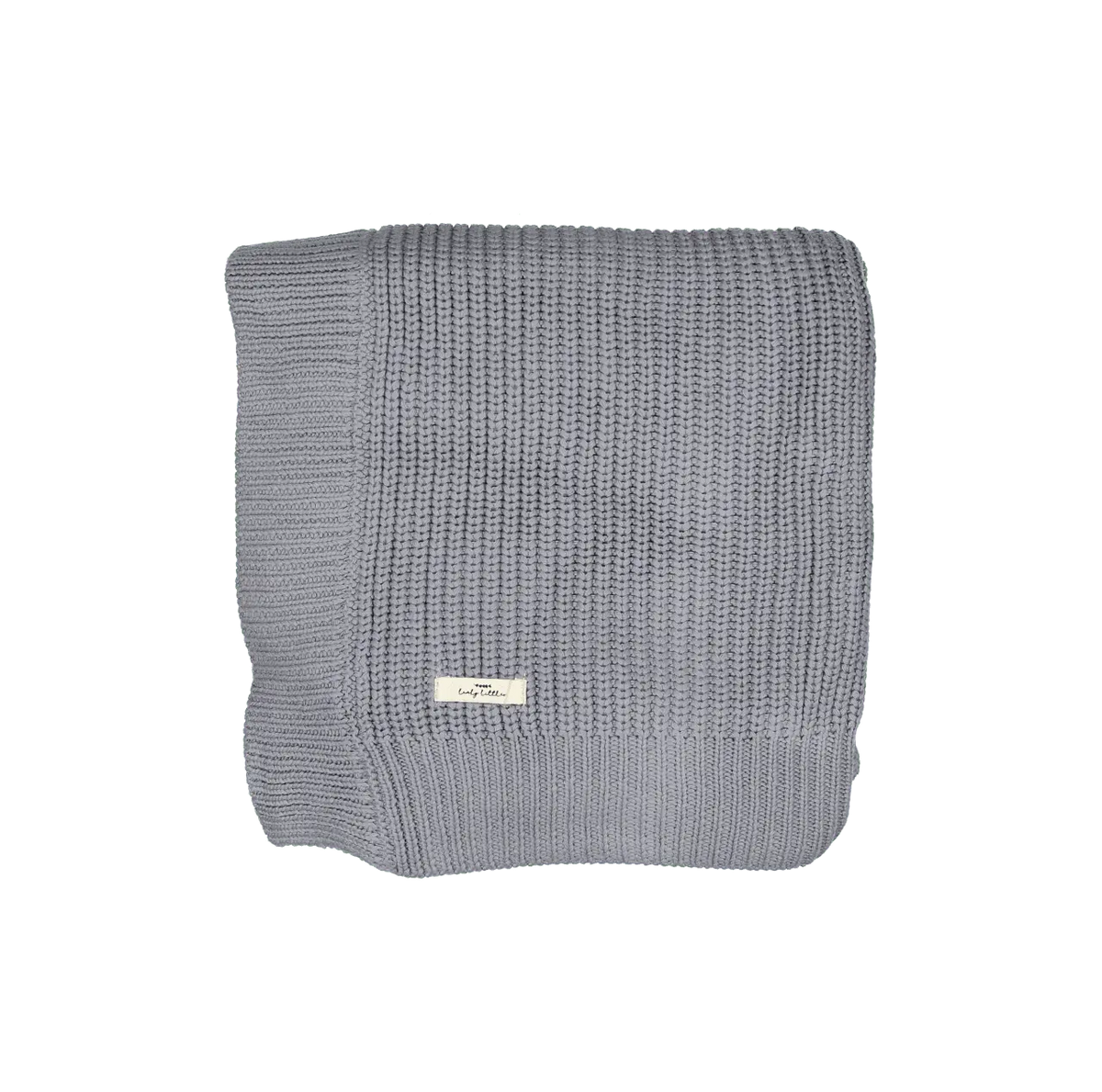 The Chunky Knit Blanket - Slate - Woolen, Wool, Grey, Woven fabric, Knitting | Everetts Place