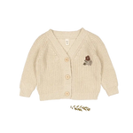 Lovely Littles The Chunky Knit Cardigan - Ava Cream - 