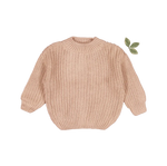 The Chunky Knit Sweater - Blush - Sleeve, Fashion, Textile, Woolen, Wool | Everetts Place