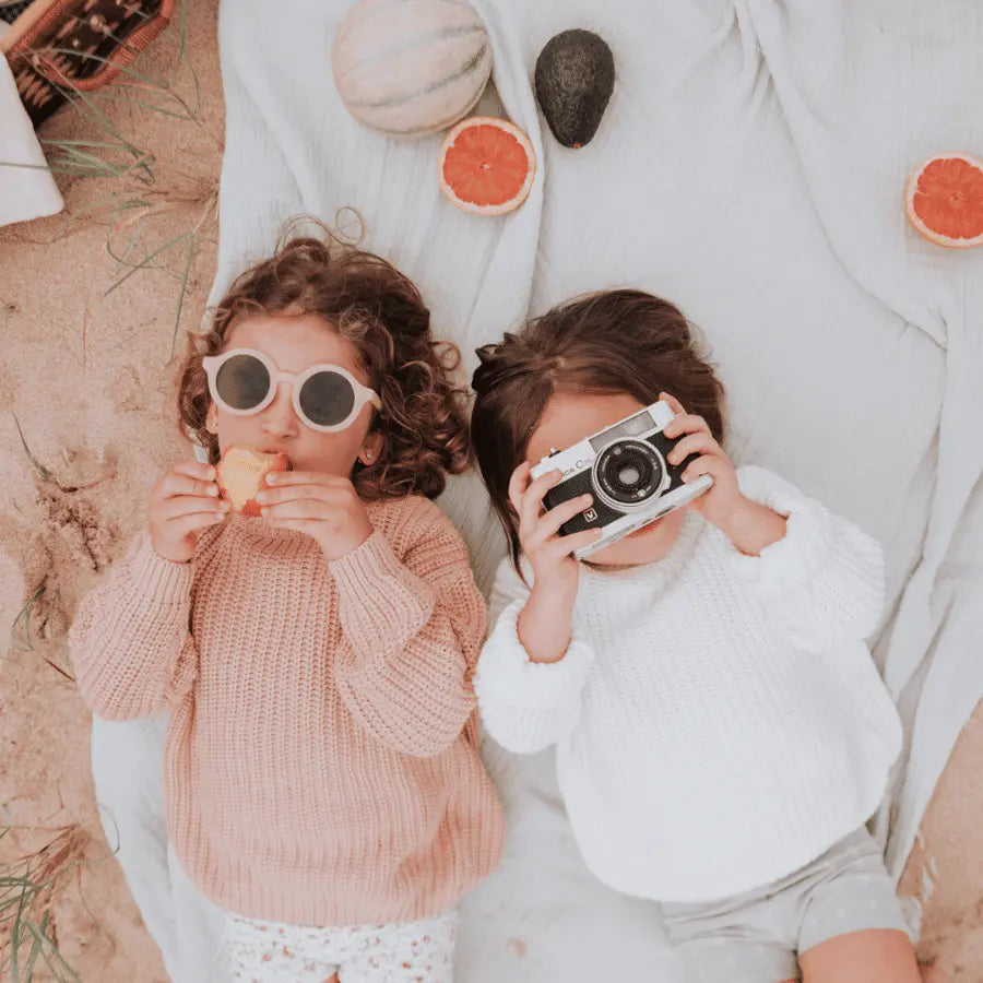 Lovely Littles The Chunky Knit Sweater - Blush - 