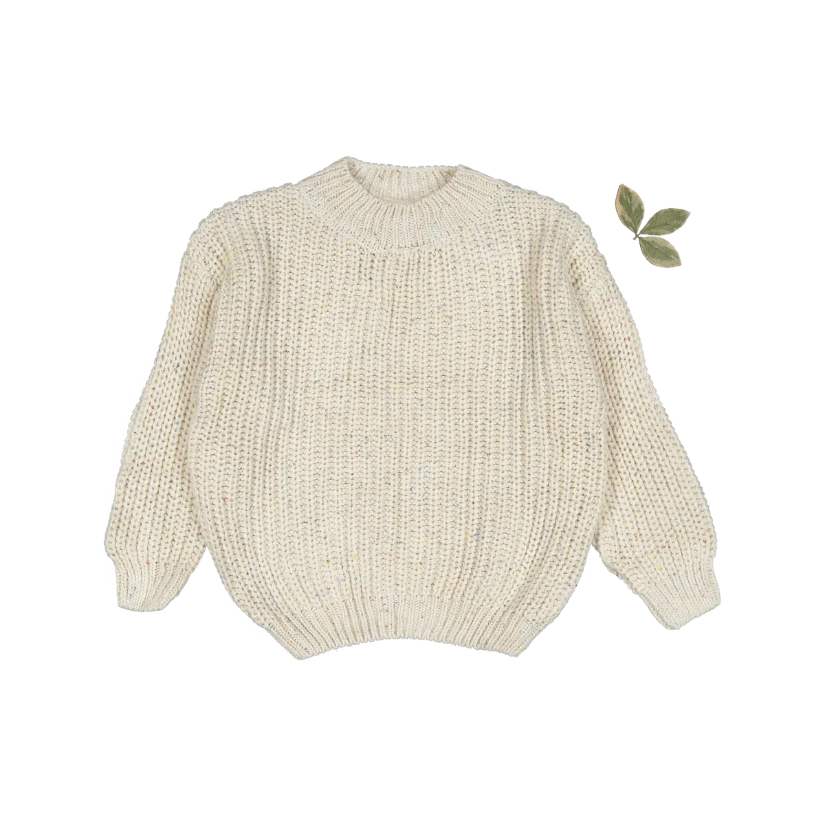 The Chunky Knit Sweater - Confetti - Sleeve, Fashion, Textile, Wool, Woolen | Everetts Place