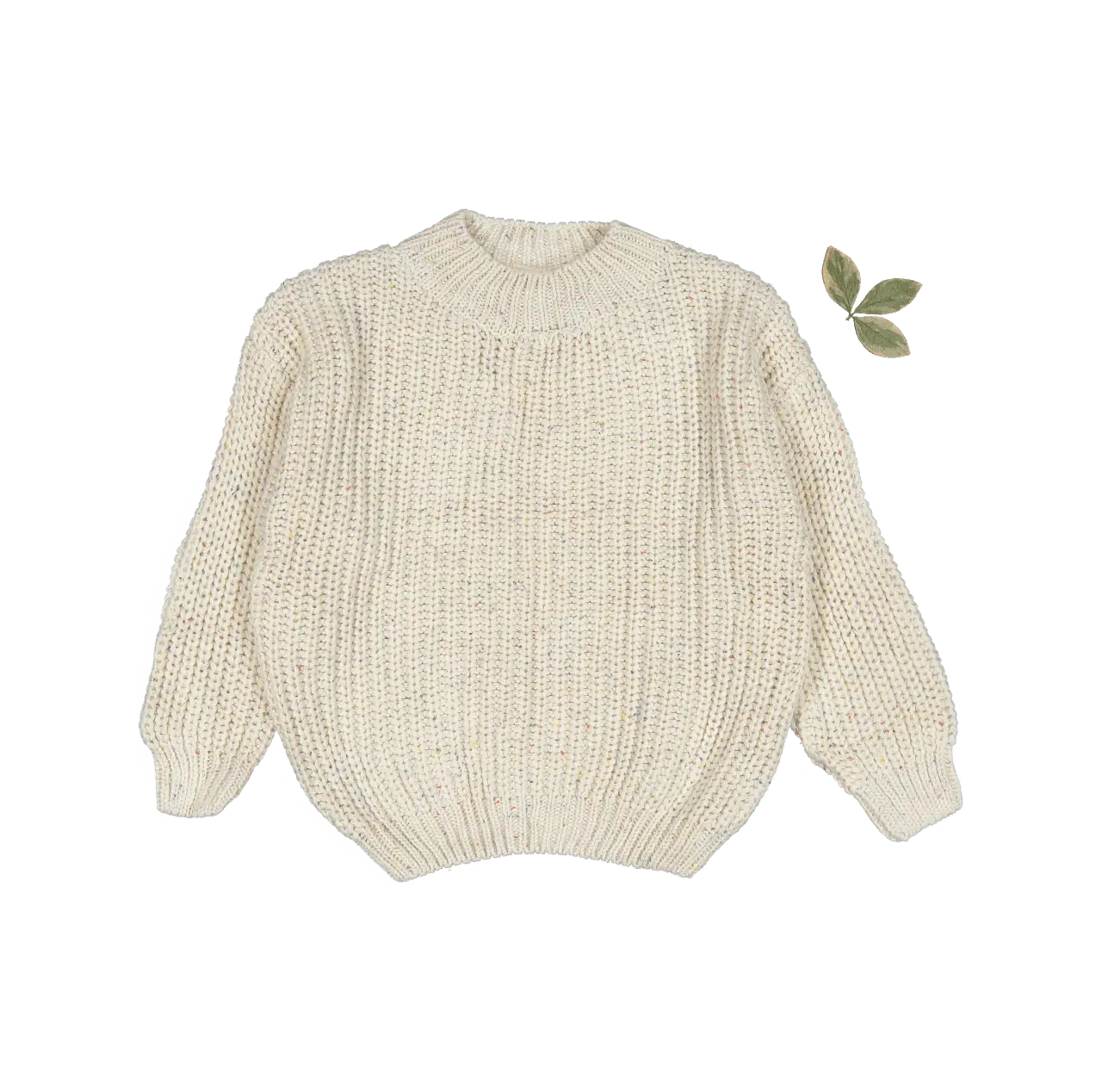 The Chunky Knit Sweater - Confetti - Sleeve, Fashion, Textile, Wool, Woolen | Everetts Place