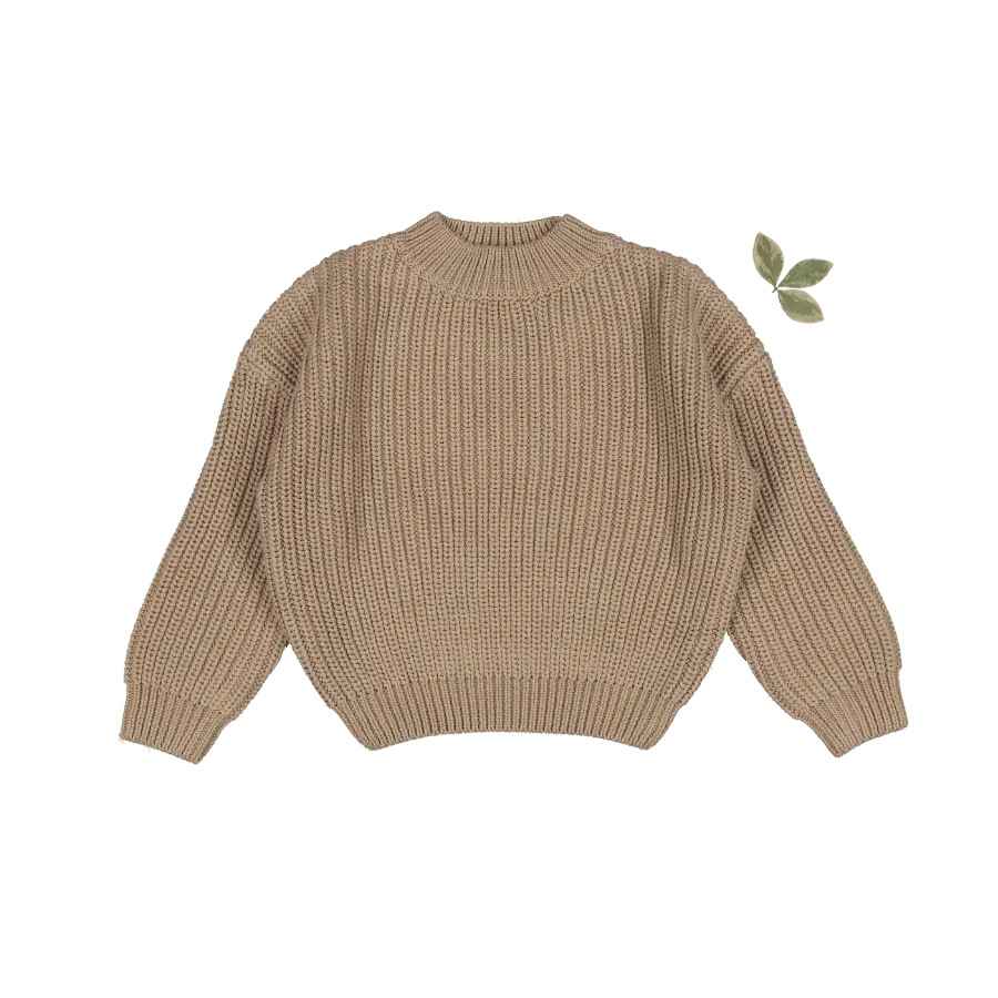 Lovely Littles The Chunky Knit Sweater - Espresso - 