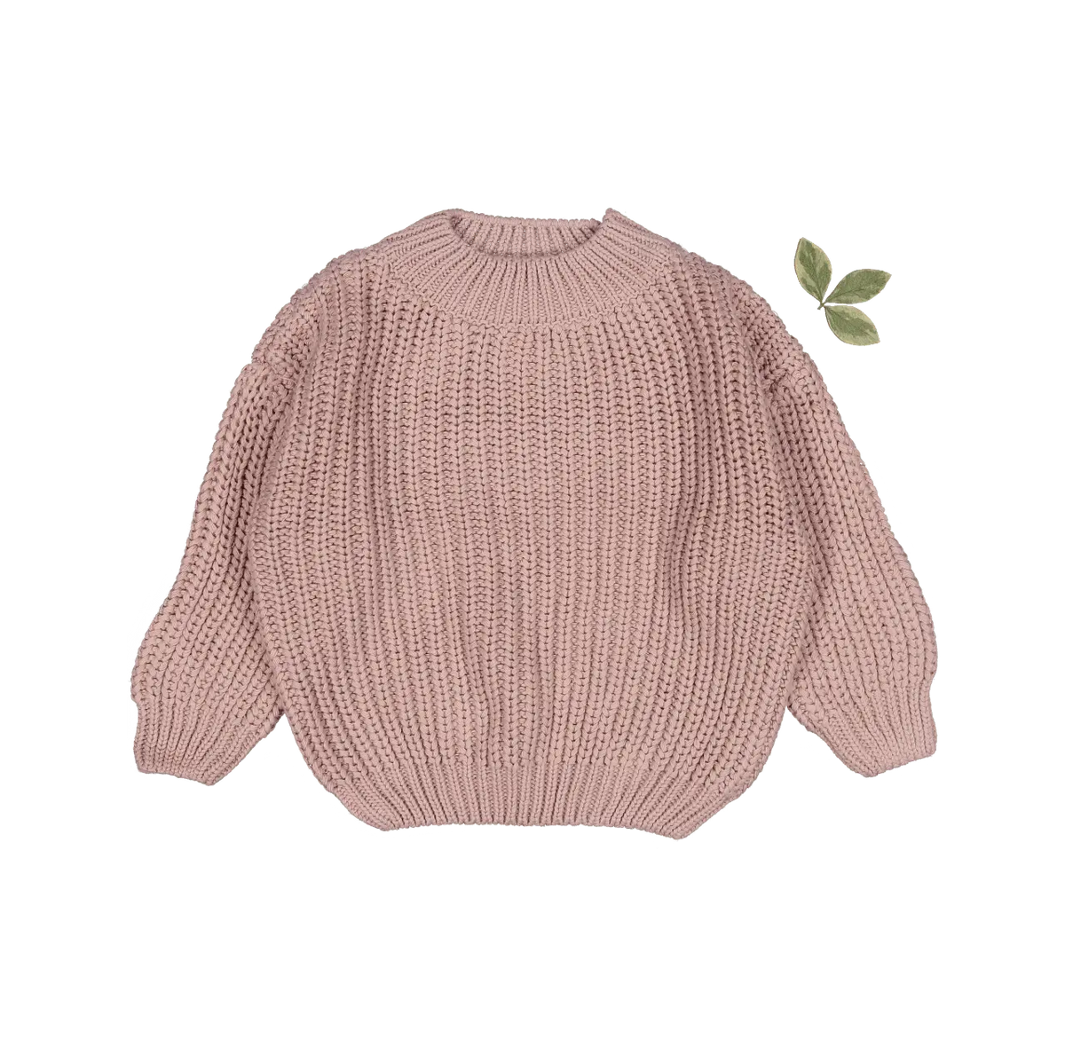 The Chunky Knit Sweater - Mauve - Sleeve, Fashion, Textile, Woolen, Wool | Everetts Place