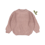 The Chunky Knit Sweater - Mauve - Sleeve, Fashion, Textile, Woolen, Wool | Everetts Place