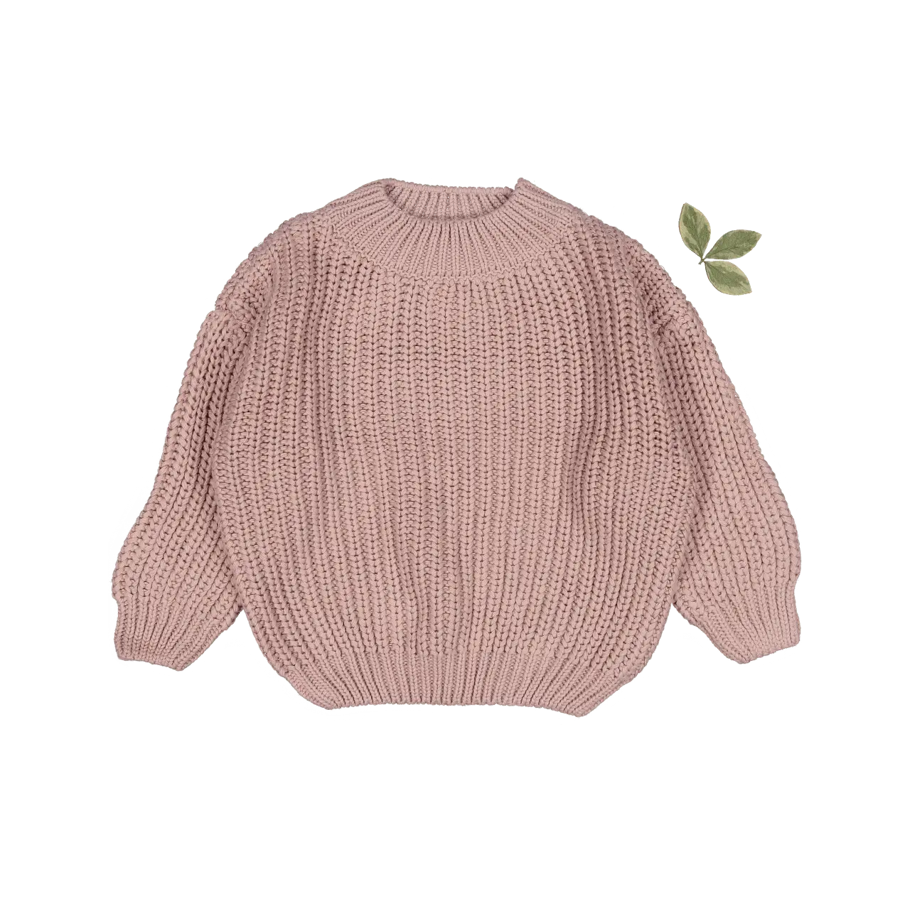 The Chunky Knit Sweater - Mauve - Sleeve, Fashion, Textile, Woolen, Wool | Everetts Place