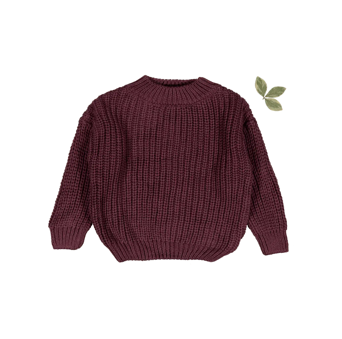 The Chunky Knit Sweater - Mulberry - Sleeve, Fashion, Textile, Woolen, Wool | Everetts Place