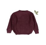 The Chunky Knit Sweater - Mulberry - Sleeve, Fashion, Textile, Woolen, Wool | Everetts Place