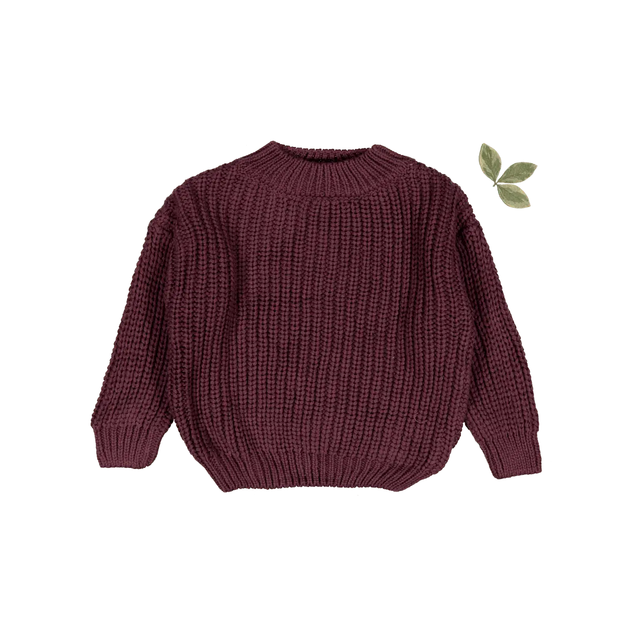 The Chunky Knit Sweater - Mulberry - Sleeve, Fashion, Textile, Woolen, Wool | Everetts Place