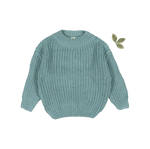 The Chunky Knit Sweater - Ocean - Textile, Fashion, Woolen, Wool, Knitting | Everetts Place