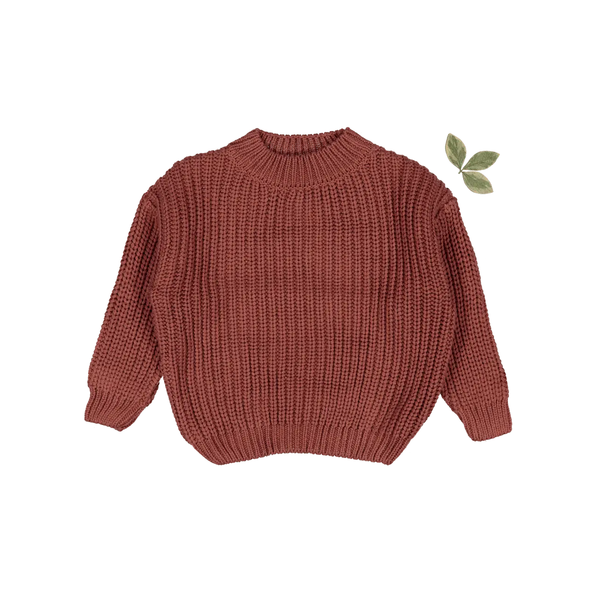 The Chunky Knit Sweater - Rosewood - Sleeve, Fashion, Textile, Woolen, Wool | Everetts Place