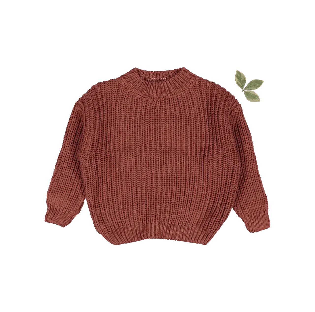 The Chunky Knit Sweater - Rosewood - Sleeve, Fashion, Textile, Woolen, Wool | Everetts Place