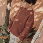 Lovely Littles The Chunky Knit Sweater - Rosewood - 