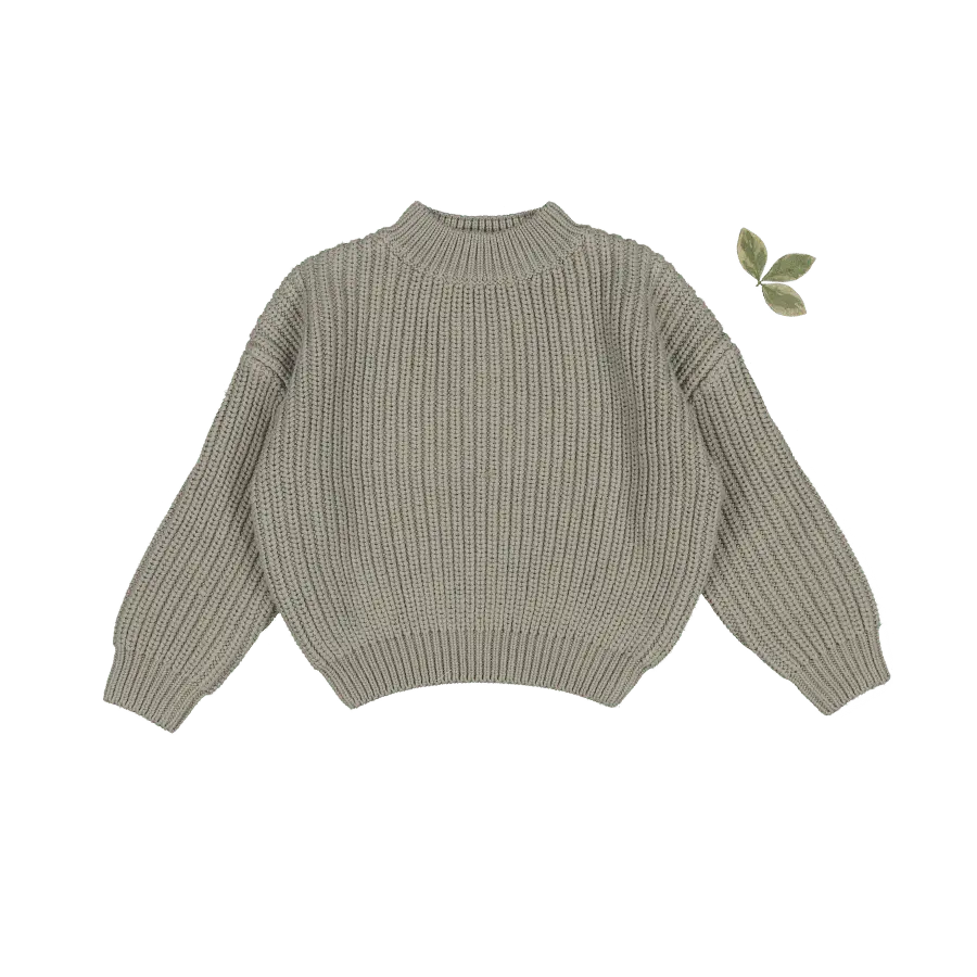 The Chunky Knit Sweater - Sage - Sleeve, Wool, Woolen, Sweater, Knitting | Everetts Place