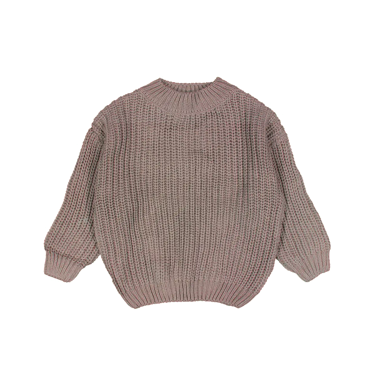 The Chunky Knit Sweater - Taupe - Sleeve, Fashion, Textile, Woolen, Wool | Everetts Place