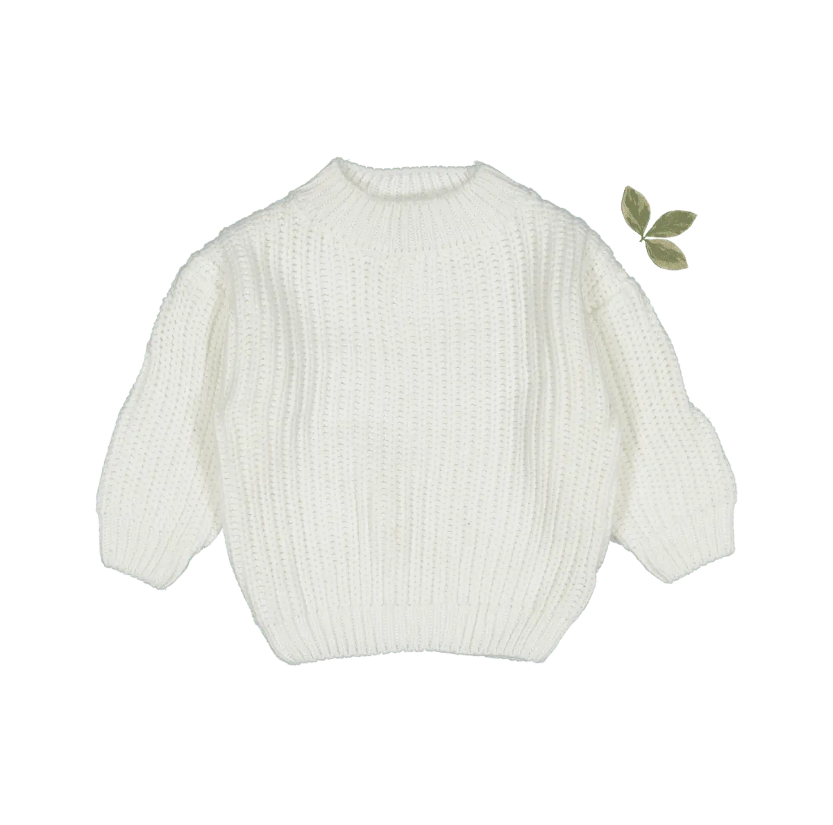 The Chunky Knit Sweater - White - Sleeve, White, Textile, Fashion, Wool | Everetts Place