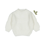 The Chunky Knit Sweater - White - Sleeve, White, Textile, Fashion, Wool | Everetts Place