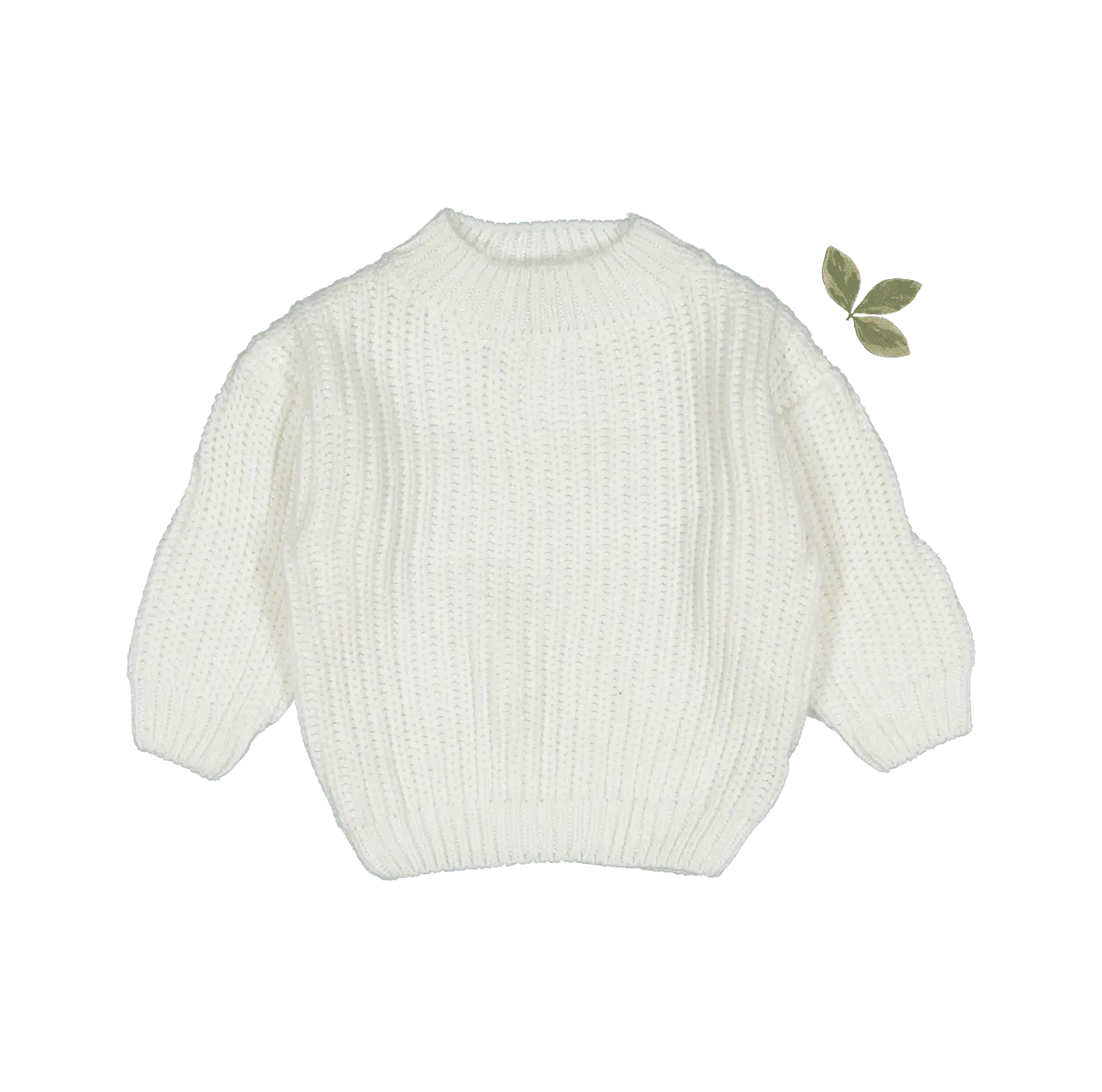 The Chunky Knit Sweater - White - Sleeve, White, Textile, Fashion, Wool | Everetts Place