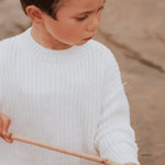 Lovely Littles The Chunky Knit Sweater - White - 