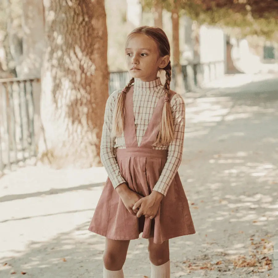 Lovely Littles The Corduroy Dress - Mauve - 