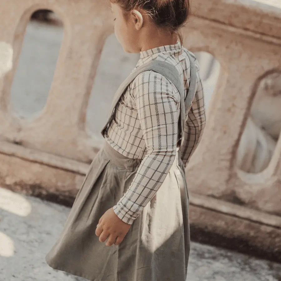 Lovely Littles The Corduroy Dress - Sage - 