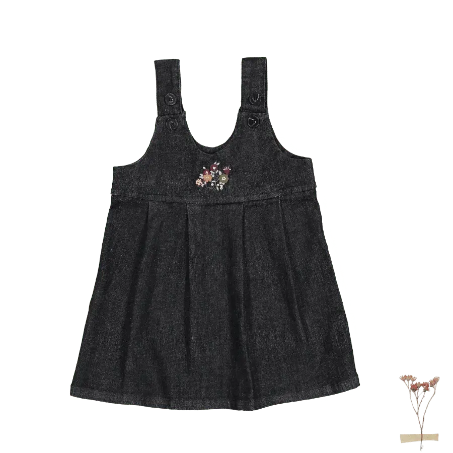 The Denim Dress - Black - Textile, One-piece garment, Baby & Toddler Clothing, Day Dress, Sleeveless shirt | Everetts Place