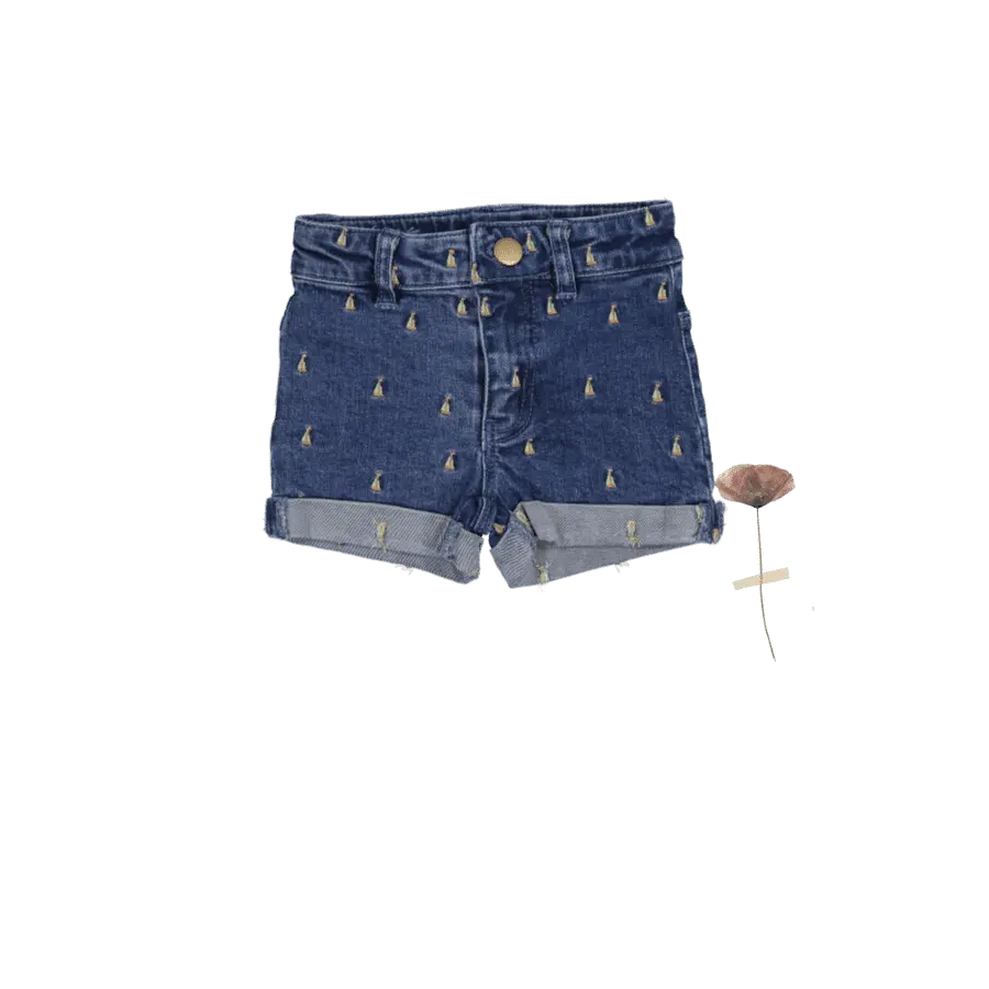 The Denim Short - Mini Sailboat - Denim, Jean shorts, Textile, Fashion, Button | Everetts Place