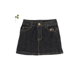 The Denim Skirt - Black - Denim, Textile, Button, Pocket, Skort | Everetts Place