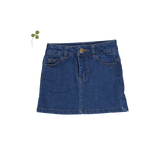 The Denim Skirt - Blue - Textile, Skort, Denim, Pocket, A-line | Everetts Place