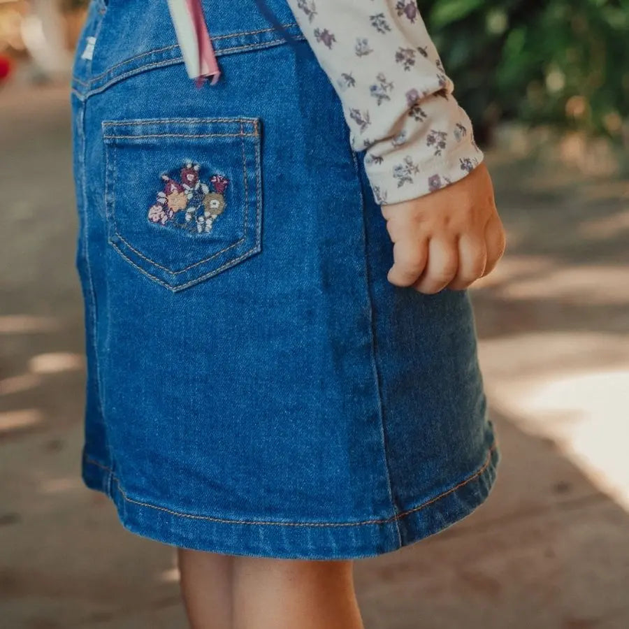 Lovely Littles The Denim Skirt - Blue - 