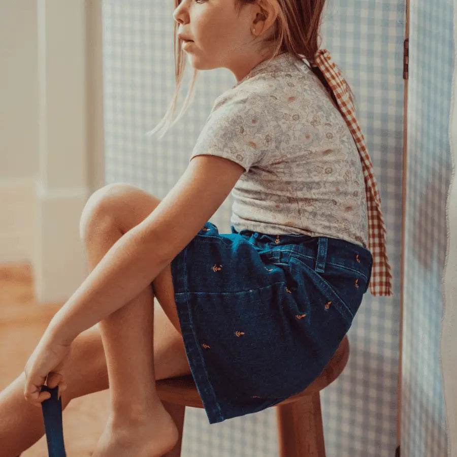 Lovely Littles The Denim Skirt - Mini Tulip - 