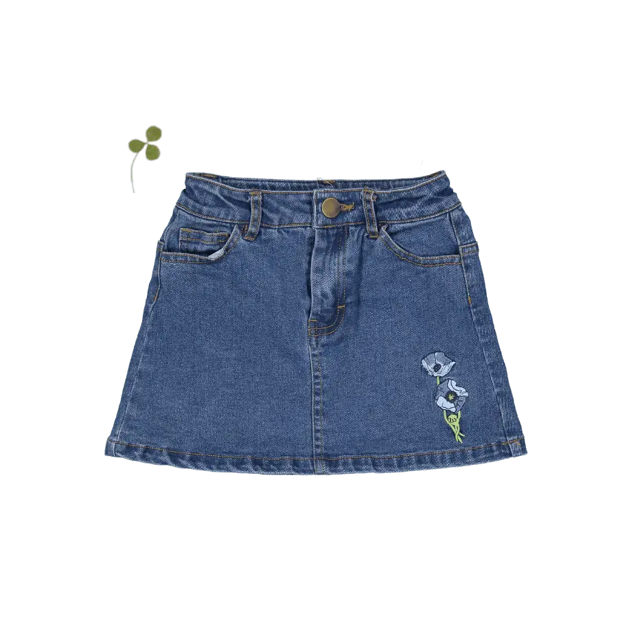Lovely Littles The Denim Skirt - Pansy - 